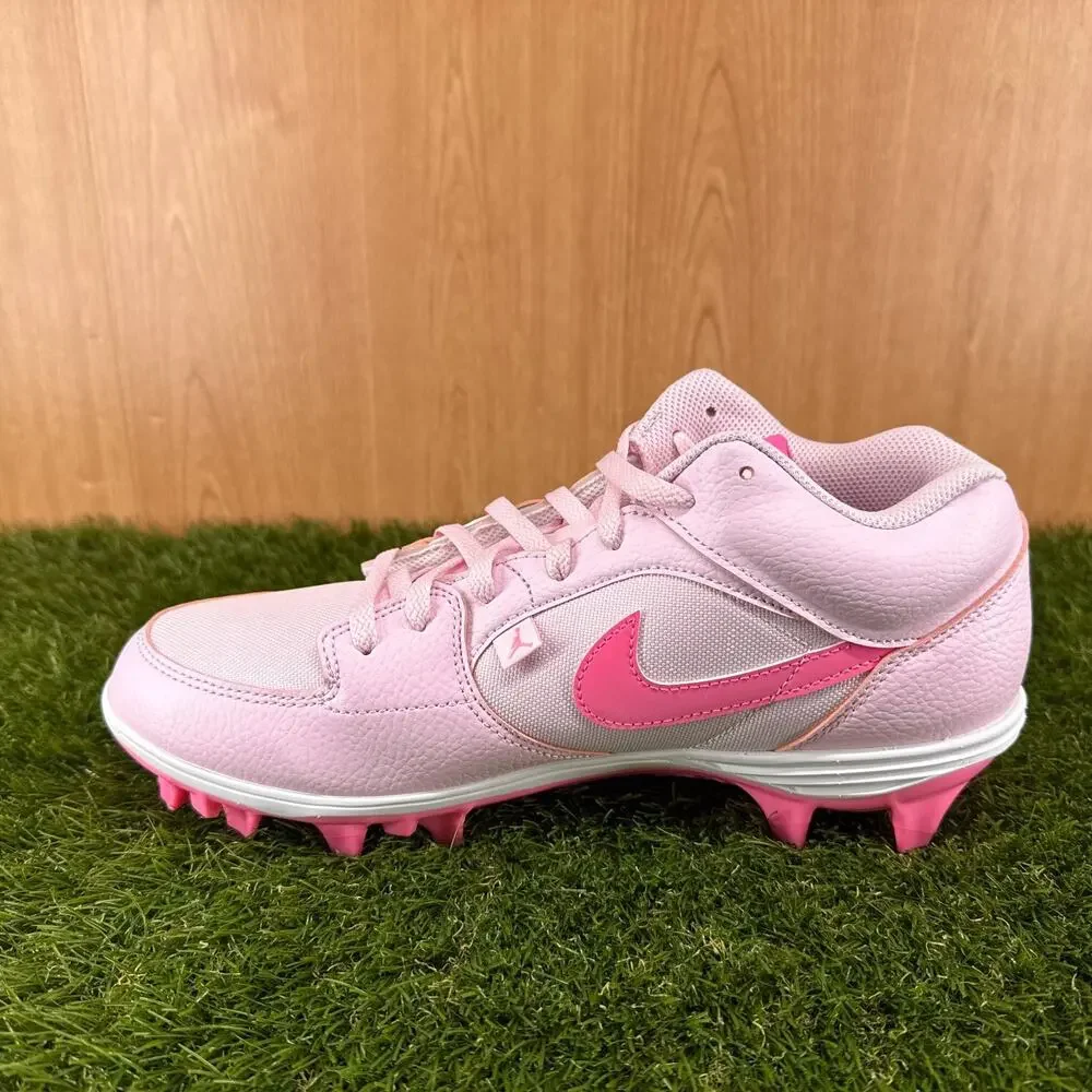 Jordan Stadium 90 Low TD Pink White Football Cleats HQ0210-600 Men's Size 11.5